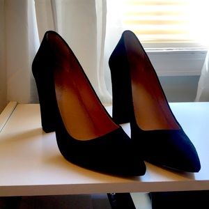 J. Crew Black Suede Pumps Size 7